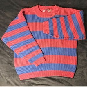 Pink & Blue Striped Sweater